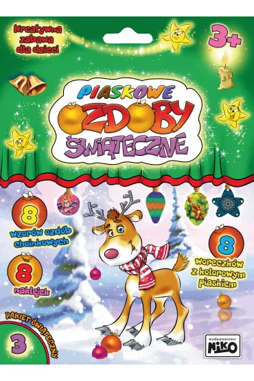 Piaskowe ozdoby �wi�teczne 3. Renifer Niko