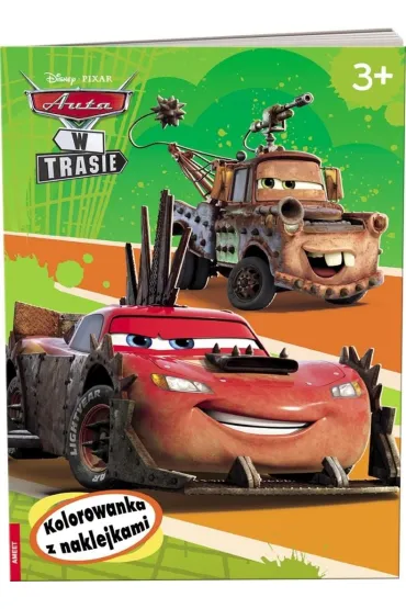 DISNEY/PIXAR Auta w trasie. Kolorowanka z naklejkami