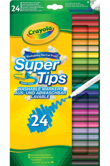 Crayola Flamastry grube i cienkie 24 szt.