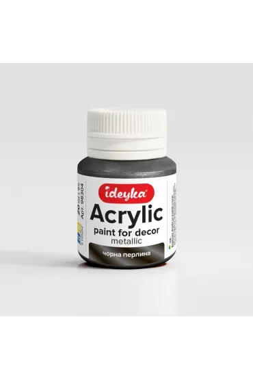 Farba akrylowa metaliczna Czarna per�a 20ml 20 ml