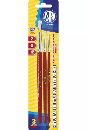 Astra Pdzle z naturalnego wosia 3 szt.