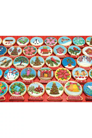 Puzzle 1000 el. Ciasteczka w kszta�cie �nie�nej kuli Cobble Hill