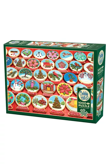 Puzzle 1000 el. Ciasteczka w kszta�cie �nie�nej kuli Cobble Hill