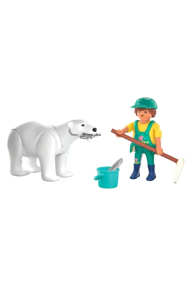 Playmobil Animals & Friends Nied�wied� polarny i�opiekun 72090