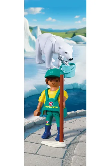 Playmobil Animals & Friends Nied�wied� polarny i�opiekun 72090