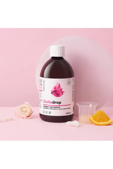 Aura Herbals Colladrop - kolagen rybi w p�ynie + witamina C Suplement diety 500 ml