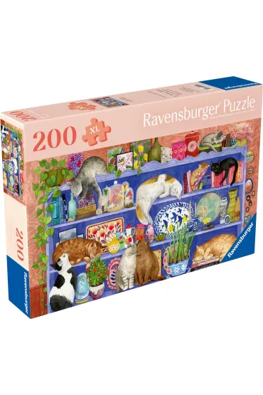 Puzzle 200 el. XL Koty na p�ce Ravensburger