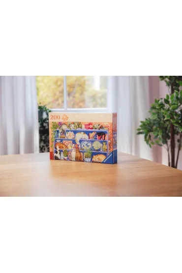 Puzzle 200 el. XL Koty na p�ce Ravensburger