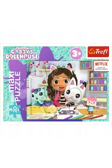 Puzzle 20 el. miniMAXI Kolorowy dzie� Gabby 1 TREFL