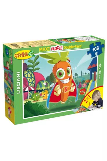 Puzzle dwustronne maxi 108 el. Carotina Lisciani