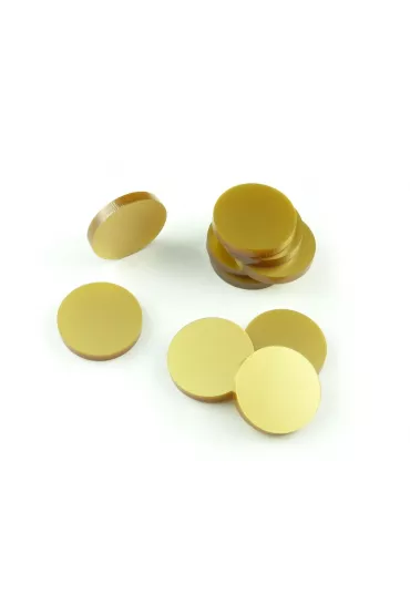 Crafters Znaczniki akrylowe z�ote okr�g�e 22 x 3 mm 10 szt.