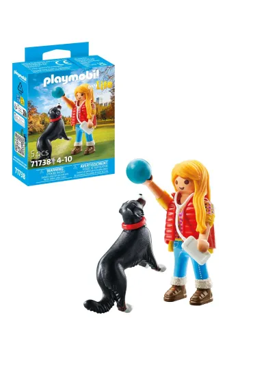 Playmobil My Life Dziewczynka z psem pasterskim 71738