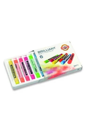 Koh-I-Noor Pastele suche Fluo 6 kolor�w