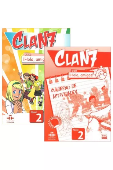 Clan 7 con Hola, amigos! 2. Podr�cznik i zeszyt �wicze� do j�zyka hiszpa�skiego - Maria Castro
