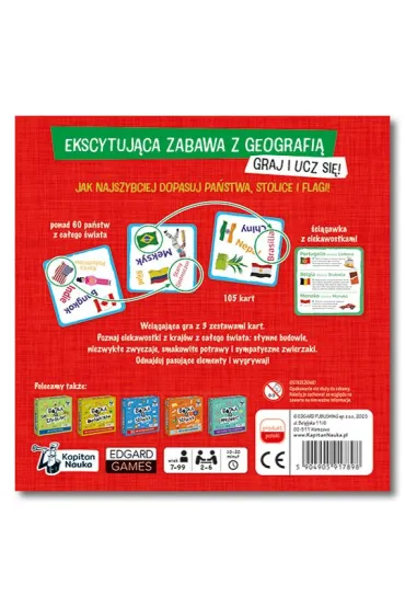 Gra geograficzna B�jka na pa�stwa i miasta Kapitan Nauka - Robert Jasi�ski, Magdalena  Ziarnik