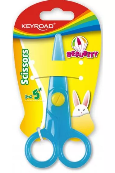 Keyroad No�yczki szkolne Security zaokr�glone 12,5cm