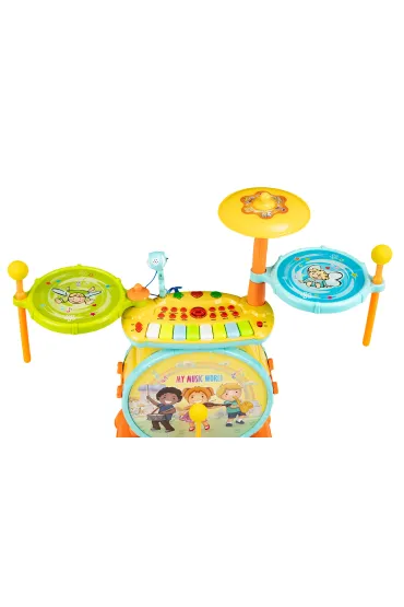 Multistore Perkusja organki 2w1 mikrofon karaoke mp3 led