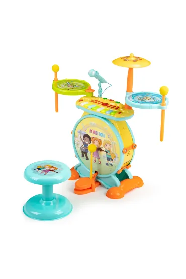 Multistore Perkusja organki 2w1 mikrofon karaoke mp3 led