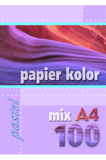 Kreska Papier ksero kolor pastelowy A4 100 kartek