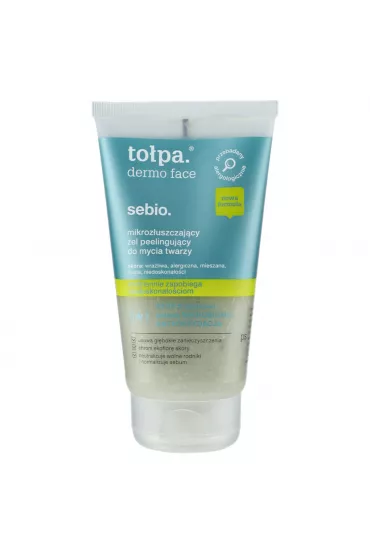 To�pa Dermo face sebio mikroz�uszczaj�cy �el peelinguj�cy do mycia twarzy 150 ml