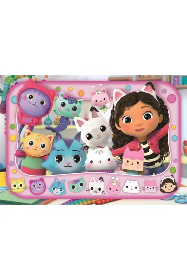 Puzzle 60 el. Maxi SuperColor. Koci Domek Gabi Clementoni