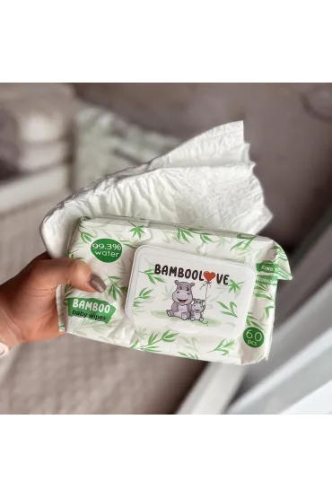 Bamboolove Chusteczki bambusowe nawil�ane 60 szt.