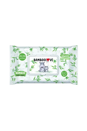 Bamboolove Chusteczki bambusowe nawil�ane 60 szt.