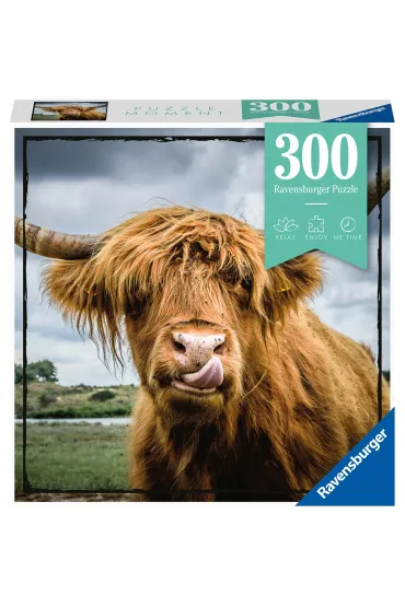 Puzzle 300 el. Moment. Szkocka krowa Ravensburger
