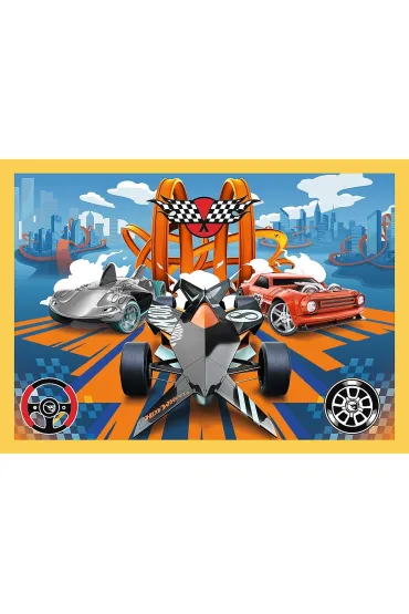 Puzzle 4w1 - Pojazdy Hot Wheels (35+48+54+70 el.) Trefl