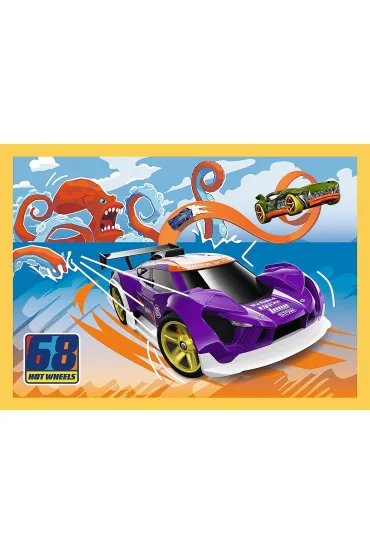 Puzzle 4w1 - Pojazdy Hot Wheels (35+48+54+70 el.) Trefl