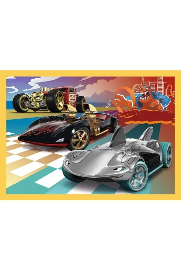 Puzzle 4w1 - Pojazdy Hot Wheels (35+48+54+70 el.) Trefl