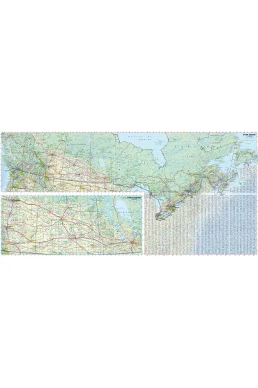 Canada laminowana mapa samochodowo-turystyczna 1:2 500 000 1:5 500 000 1:10 000 000