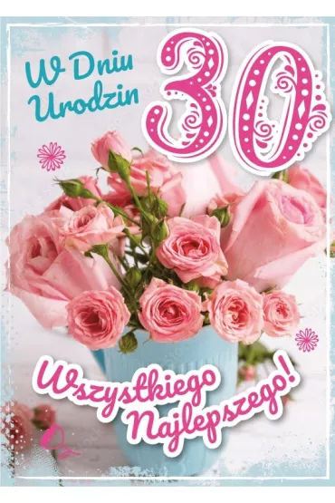 Armin Style Karnet Urodziny 30