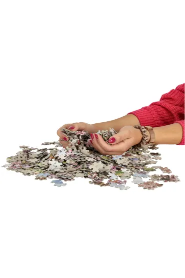 Puzzle 1000 el. Romantyczny spacer w Pary�u Castorland