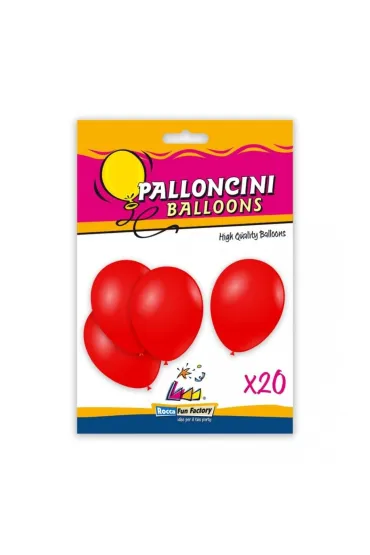 Balony lateksowe czerwone 26 cm 20 szt.