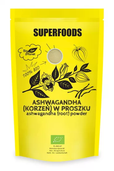 Bio Planet Ashwagandha (korze�) w proszku suplement diety 150 g Bio