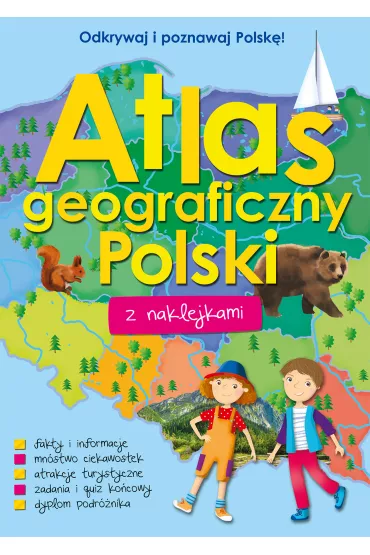 Atlas geograficzny Polski z naklejkami