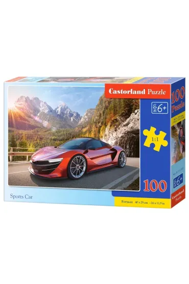 Puzzle 100 el. Sportowy samoch�d Castorland