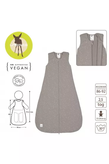 Lassig piworek o gruboci 2,5 tog Cozy Home Sprinkle taupe, rozm. 86-92 cm/13-24 miesice