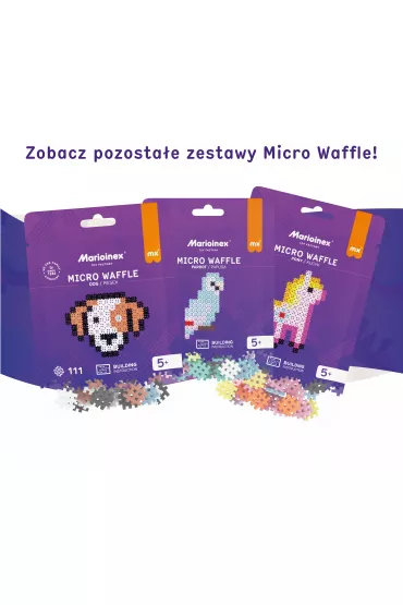Micro Waffle 150 elementw Dinozaur