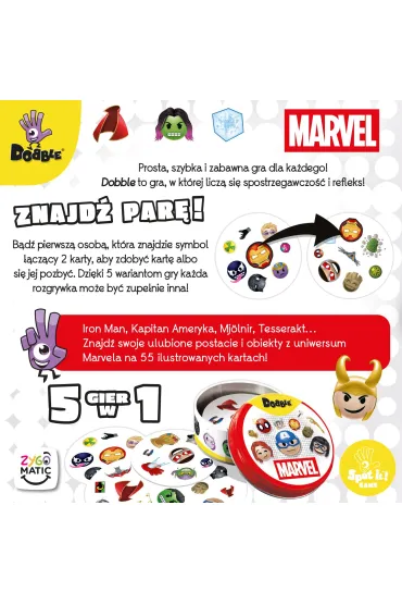 Dobble Marvel Emoji Rebel