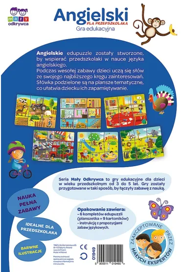 Angielski dla przedszkolaka. Ma�y Odkrywca Trefl