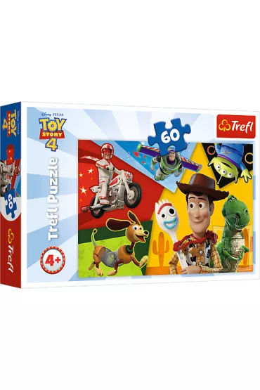 Puzzle 60 el. Stworzeni do zabawy. Toy Story 4 Trefl