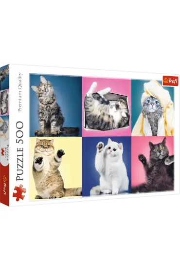 Puzzle 500 el. Kociaki Trefl