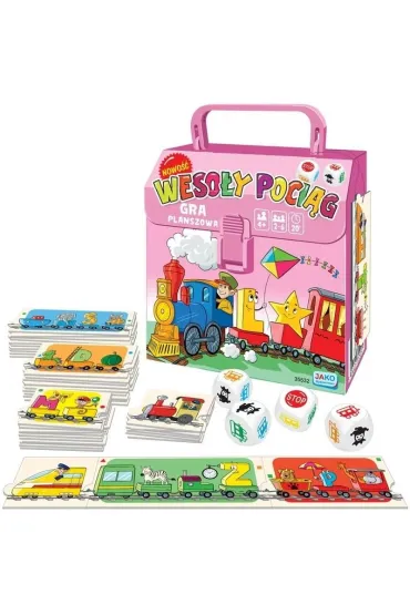 Weso�y poci�g. Gra planszowa (r�owy)