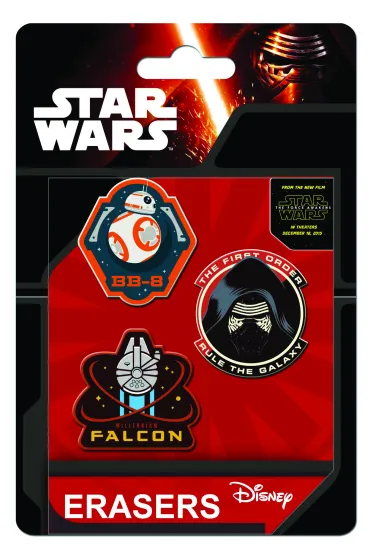 Eurocom Zestaw 3 gumek do �cierania Star Wars