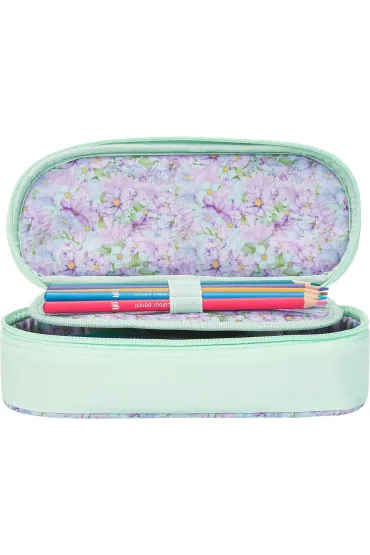 Oxford Pi�rnik z klapk� Flowers zielony