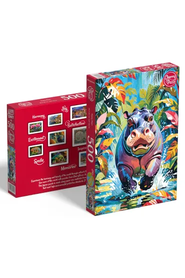 Puzzle 500 el. Happy Hippo CherryPazzi