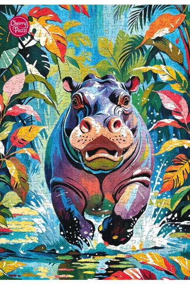 Puzzle 500 el. Happy Hippo CherryPazzi