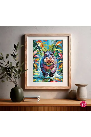 Puzzle 500 el. Happy Hippo CherryPazzi